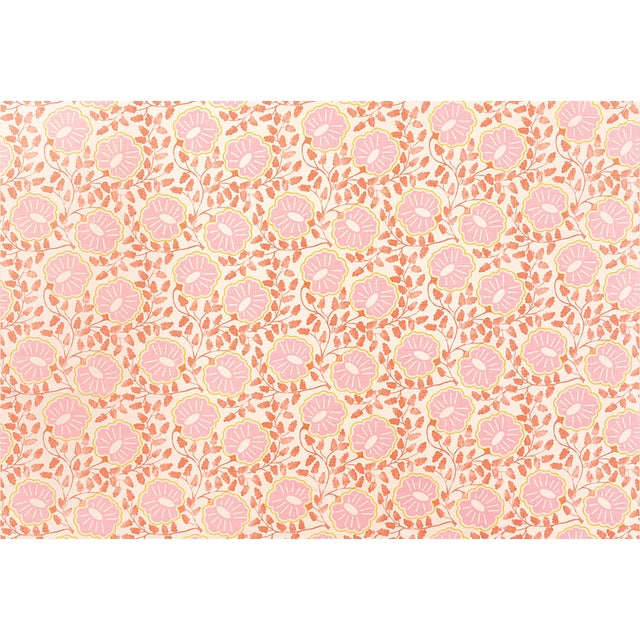 Traditional Starmount Headboard in Christopher Farr Cloth Punch Paisley, Peach - King For Sale - Image 3 of 3