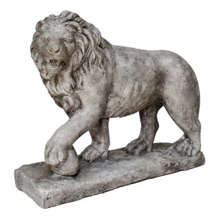 Antique Stone Medici Lion, 1920 For Sale
