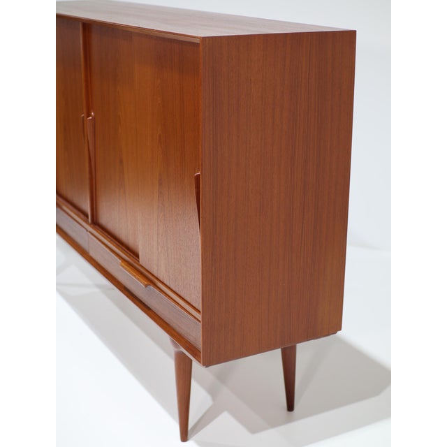 Model 13 Highboard in Teak by Gunni Omann for Omann Jun, Denmark, 1960s For Sale - Image 15 of 18