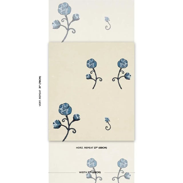 A beautifully detailed mid-scale floral with a unique look, Rhinestone Cowboy in navy was inspired by the flashy...