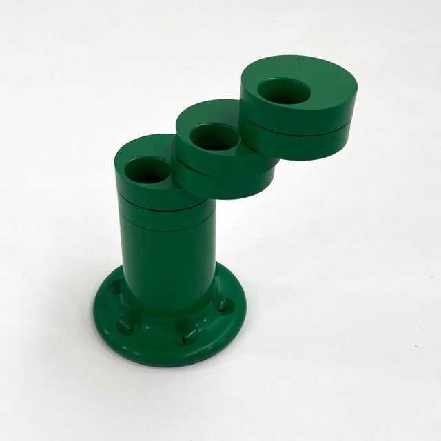 Green Pluvium Umbrella Stand by Giancarlo Piretti for Anonima Castelli, 1970s, in Good conditions. Designed 1970 to 1979...