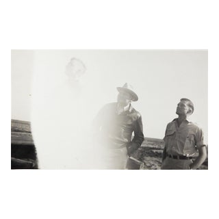 1940's Vernacular Ascension Exposure Snapshot Photograph of Men For Sale