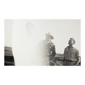 1940's Vernacular Ascension Exposure Snapshot Photograph of Men