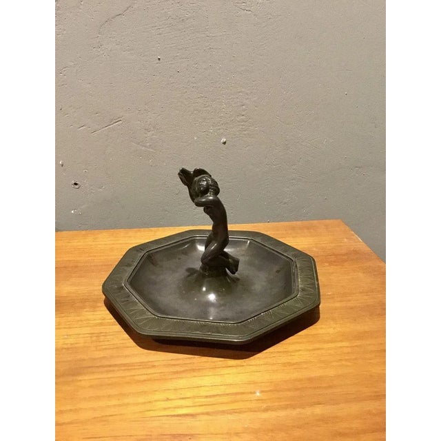 Vintage Pewter Dish by Just Andersen, Denmark, 1930s, in Very Good conditions. Designed 1920 to 1949 This piece has an...