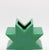 "Hsing" vase designed by Ettore Sottsass for Alessio Sarri, Sesto Fiorentino. Green glazed ceramic.