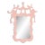 Fleur Home x Aldous Bertram Rococo Mirror in Salmon Berry, 34x46 For Sale