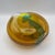 Vintage Art Glass Vase in Yellow and Turquoise by Jiri Suhajek for Moser Karlsbad, 1970 For Sale - Image 11 of 16