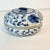Ceramic Vintage Chinoiserie Hollywood Regency Blue and White Round Lidded Box. For Sale - Image 7 of 12