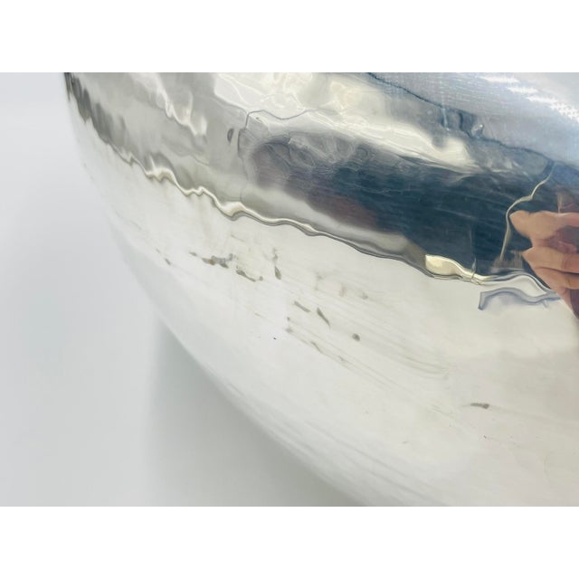 Silver 1980s Monumental Emilia Castillo Centerpiece Bowl, Silver Plated & Gem Stones, Mexico For Sale - Image 8 of 18