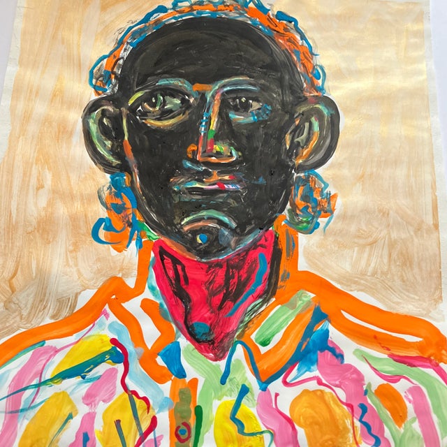 Original 11 x 17 painting on paper signed bottom left unframed