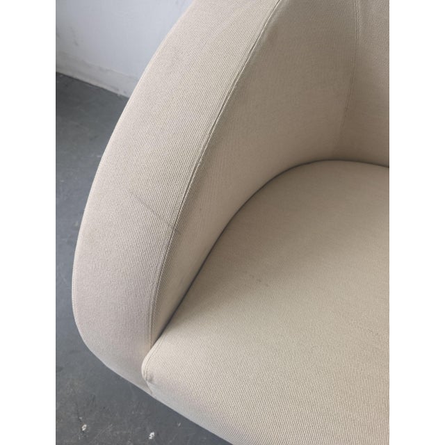2010s Armani Casa Modern Beige Lounge Chair – Comfortable and Stylish For Sale - Image 5 of 7
