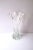 A beautiful, substantial, and relatively tall clear transparent hand-blown art glass vase, Organic Modern, circa mid to...