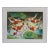 Vintage Colorful Acrylic Hand Painted Koi Fish Framed & Matte Painting For Sale