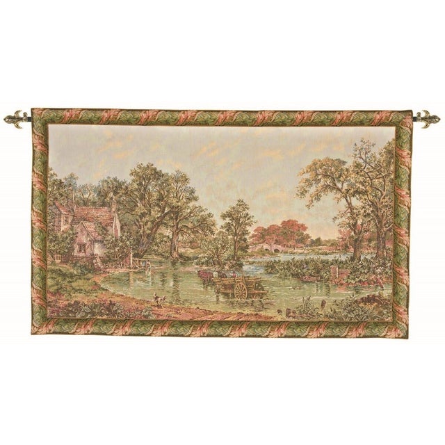 This beautiful tapestry is woven on a jacquard loom by skilled weavers, keeping alive the centuries old tradition of...
