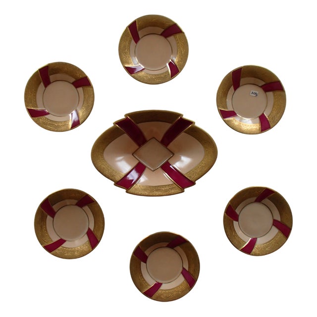 Vintage Chocolate Set, 1930s, Set of 7 For Sale