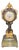 19th Century French Champlevé Enamel Figural Mantel Clock For Sale