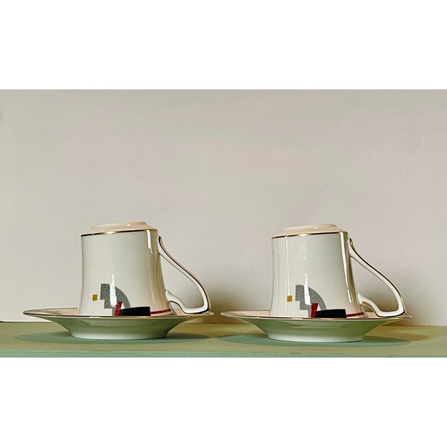 Noritake 1990’s Noritake “Awareness” Teacup & Saucer- A Pair For Sale - Image 4 of 10