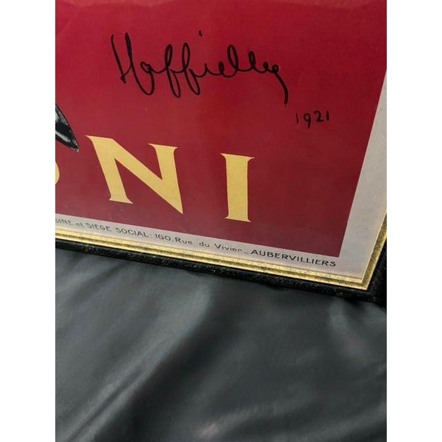Leonetto Cappiello Vintage Reproduction Framed Pates Baroni 1921 French/Italian Cappiello 54x41 In For Sale - Image 4 of 10