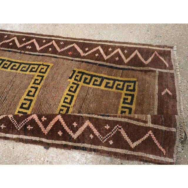 Galerie Shabab Collection Mid-20th Century Turkish Anatolian Tribal Runner For Sale - Image 9 of 10