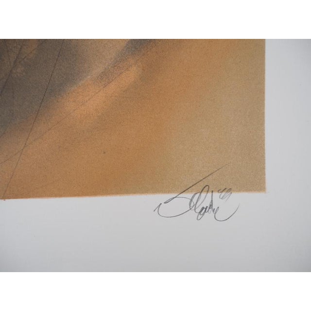 Jean-Baptiste VALADIÉ, Brassens: A pretty flower, Nude, Lithograph For Sale - Image 7 of 8
