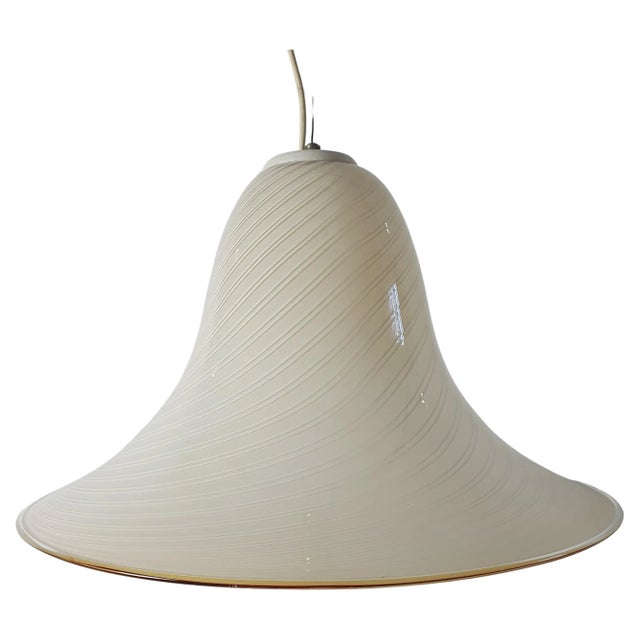 Murano Glass Swirl Pendant Lamp, Italy, 1970s For Sale - Image 10 of 10