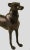 Vintage Oil Bronze Finish Greyhound Whippet Dog Sculpture Statue For Sale - Image 6 of 9