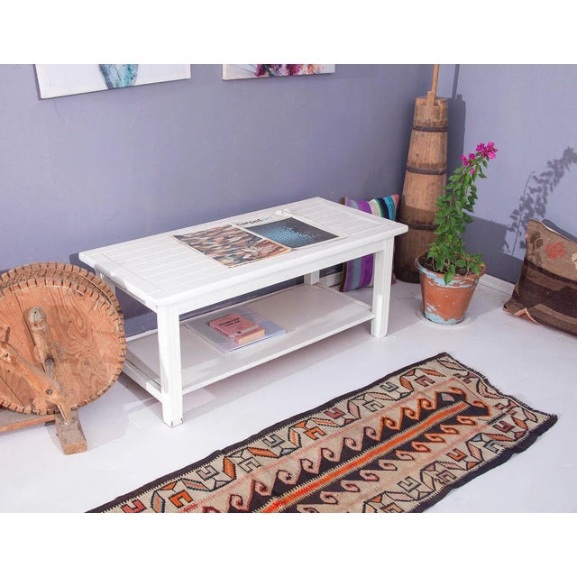 Narrow Vintage Turkish Kilim Runner For Sale In Los Angeles - Image 6 of 6