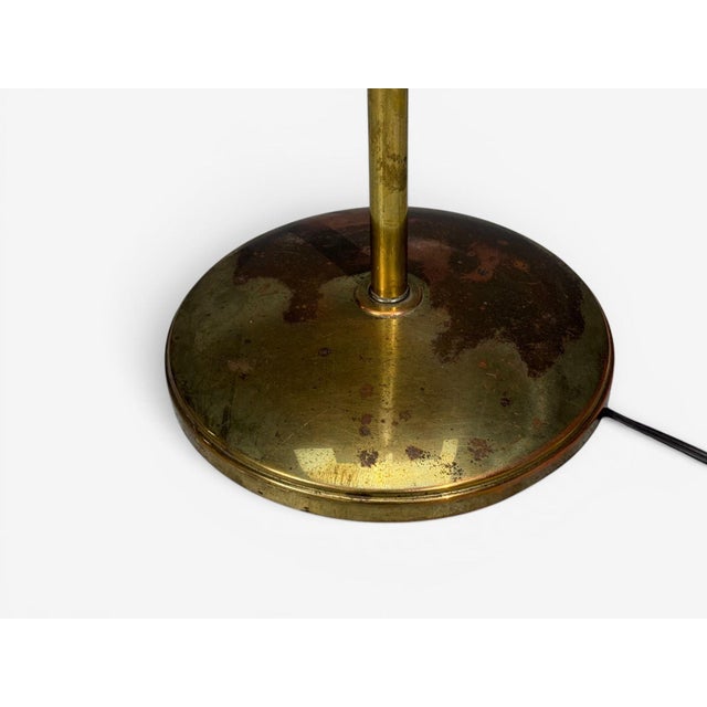 American Modern, Floor Lamp, Walnut, Brass, Vellum, Usa, 1950s For Sale - Image 12 of 14