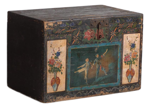 Antique Chinese Painted Trunk