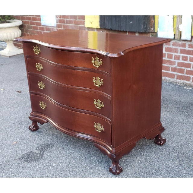 Paine Furniture of Boston Ma Solid Mahogany Chippendale 4 Drawer