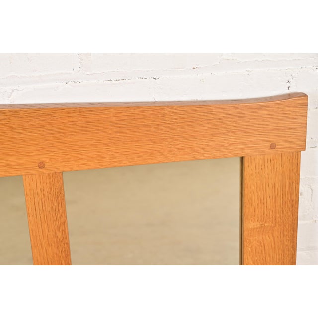 Stickley Mission Oak Arts & Crafts Triple Wall Mirror For Sale In South Bend - Image 6 of 9