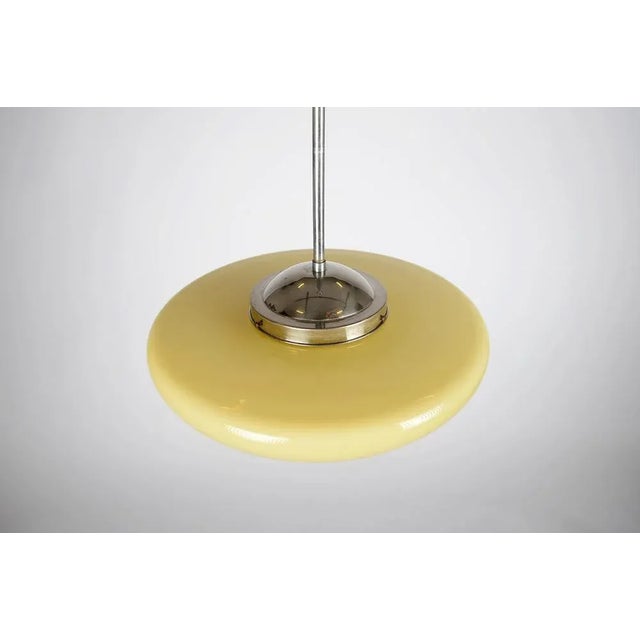 Bauhaus Bauhaus Opaline Pendant Light ,1930s For Sale - Image 3 of 6