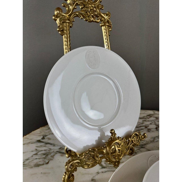 20th Century Porcelain Dinner and Dessert Plates from KMP Berlin, Set of 7 For Sale - Image 11 of 13