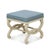 Bunny Williams Home Charlottesville Stool in Alpine White with Aegean Upholstery For Sale In Charlotte - Image 6 of 6