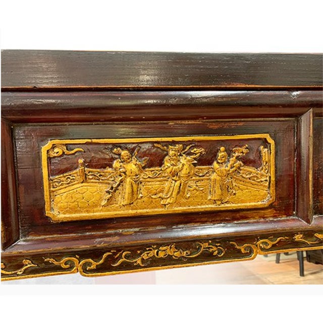 Vintage 1960s Elm Mirror For Sale In New York - Image 6 of 8