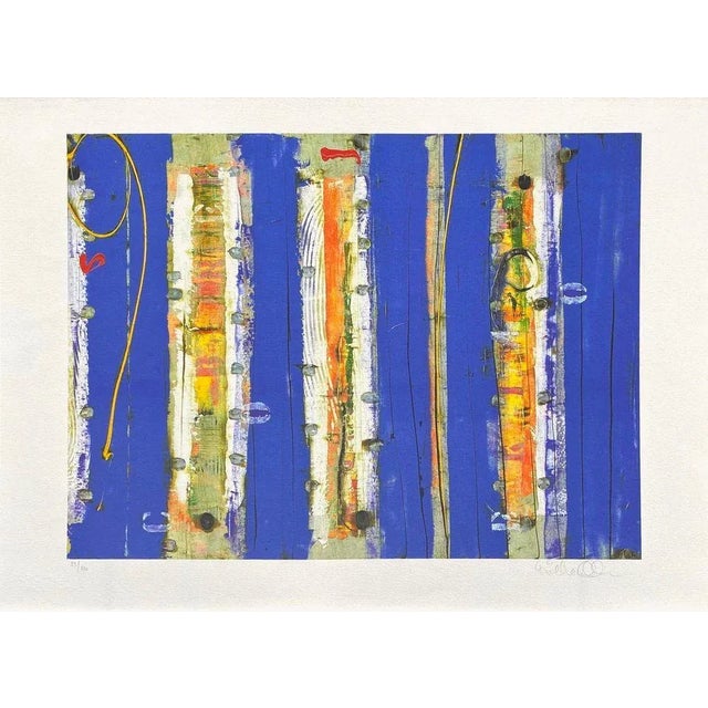 Richard ALLEN (Australian, b. 1964) BLUE ABSTRACT 2006 lithograph on Arches paper signed and numbered in pencil published...