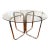 Italy 1970s Mid-Century Modern Glass and Stainless Steel Dining Table - Unsigned Gary Gutterman / Axius Design. For Sale