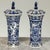 19th Century Boch Hand-Painted Blue & White Delft Garniture Set For Sale - Image 15 of 18