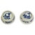 Chinese Blue & White Porcelain Salt Cellars by Kangxi, Set of 2 For Sale - Image 11 of 11