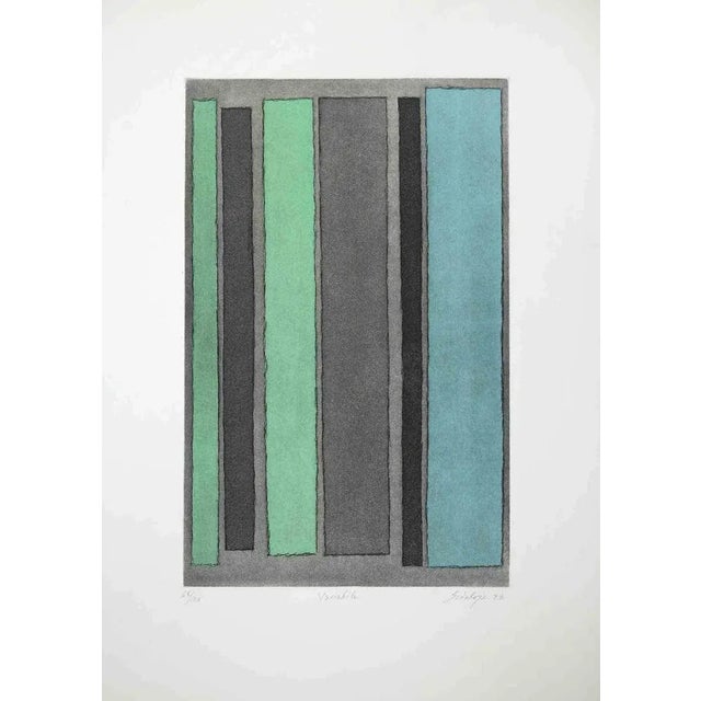 The Variable is a Contemporary artwork realized in 1983 by Toti Scialoja. Original etching. Hand-signed, titled and dated...