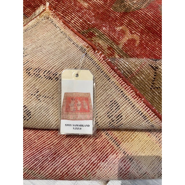 Red Late 19th Century Central Asian Samarkand Rug For Sale - Image 8 of 9