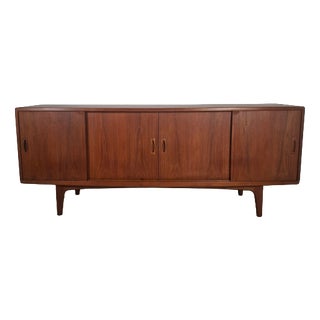 h.p. Hansen Teak Sideboard Danish Mid-Century Credenza 1960s For Sale