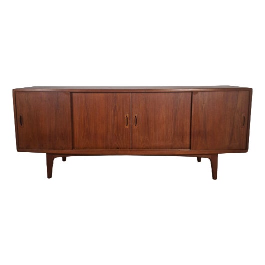 h.p. Hansen Teak Sideboard Danish Mid-Century Credenza 1960s For Sale