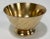 Vintage Solid Brass Footed Bowl For Sale - Image 4 of 7