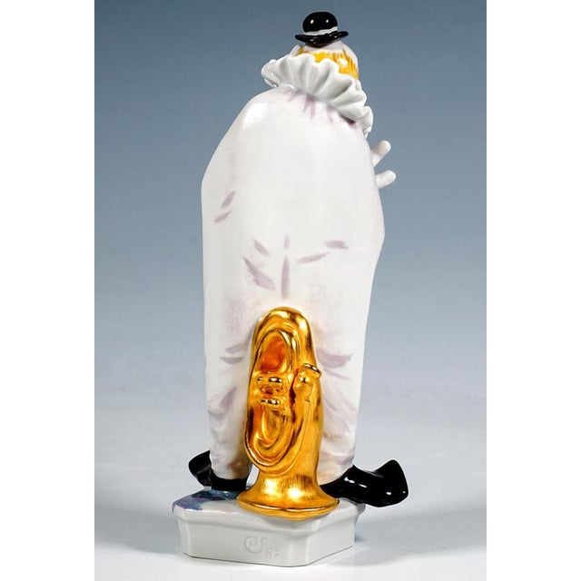 Vintage Clown Figurine with Saxophone by P. Strang for Meissen, 1990 For Sale - Image 3 of 6