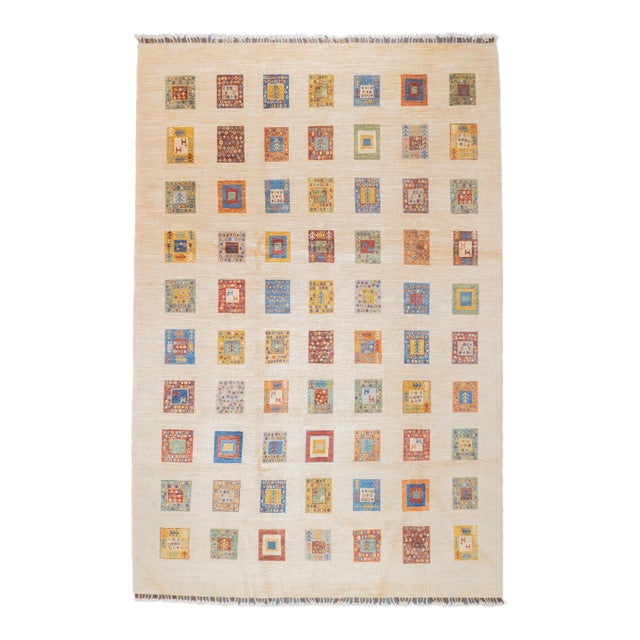 Contemporary Gabbeh Rug 6'8'' X 9'11'' For Sale