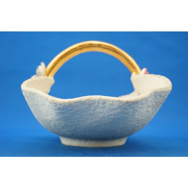 Art Deco Basket Vase in Majolicated Ceramic by Dante Baldelli, 1920s For Sale - Image 14 of 18