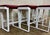 Metal Cabot Wrenn Upholstered Metal Barstools - Set of 6 For Sale - Image 7 of 15
