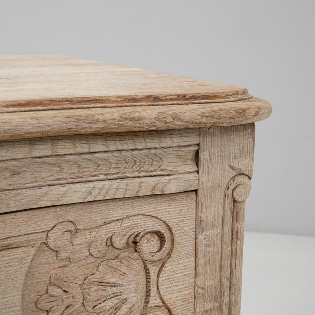 Brown Mid 20th Century French Louis XV Style Oak Chest Of Drawers For Sale - Image 8 of 18