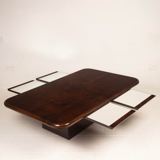 1980s Model 2315 Coffee Table in Parchment and Mirrors by Giorgio Tura for Tura, 1980 For Sale - Image 5 of 18